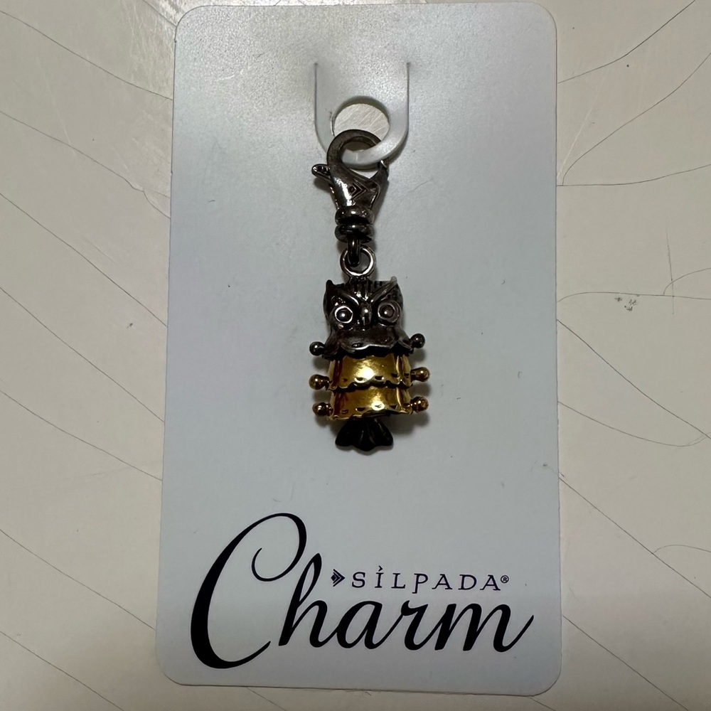 Silpada Two-Tone Owl Charm